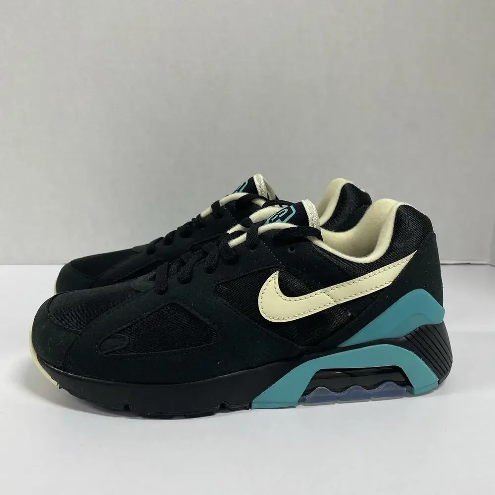 Nike Air Max 180 Black Dusty Cactus FJ9259 001 Size 7 Blue Turquoise Retro Shoes